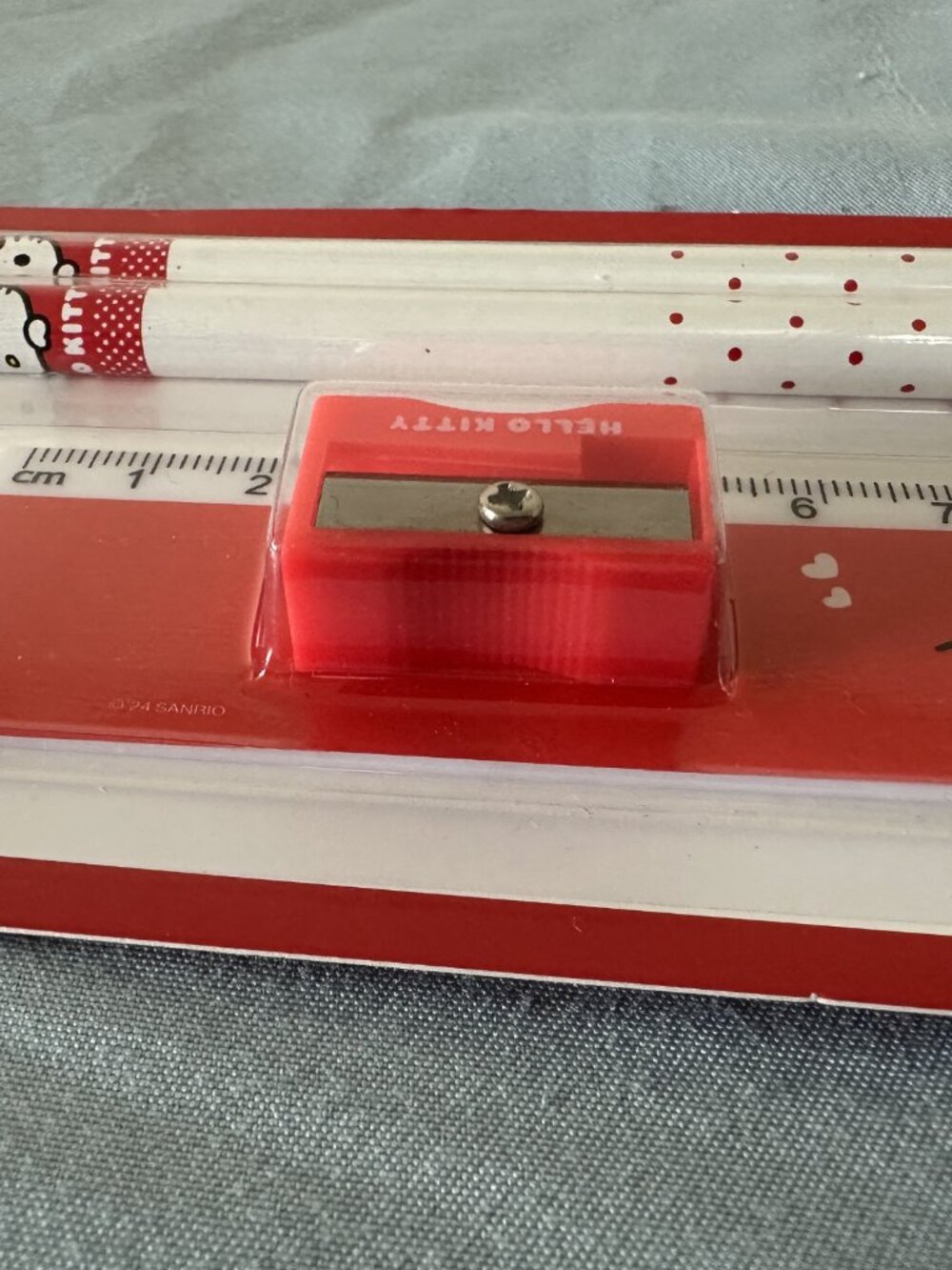 Sanrio Hello Kitty Eraser Pencil Ruler Sharpener Set - Picture 6 of 11